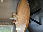 Mooie ronde mangohout tafel, Ophalen, Rond, Zo goed als nieuw, Vier personen