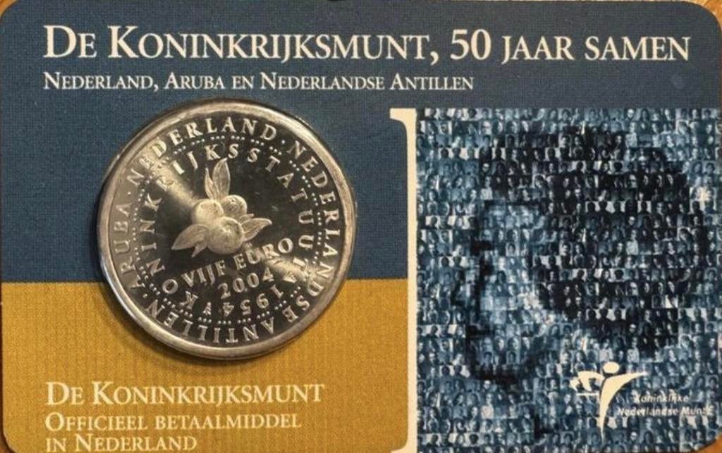 Zilveren 5 Euro Munt - Koninkrijksmunt, Koningin Beatrix, Zilver, Euro's, Ophalen of Verzenden