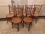 Vintage Fischel thonet webbing stoelen - 6 stuks, Antiek en Kunst, Ophalen