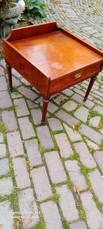 Vintage Mahonie houten Nachtkastje met zwaluwstaart lade, Ophalen, Gebruikt