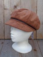 Cognac kleurige corduroy pet van Fiebig maat one size, Haven 49, Geasluis@planet.nl, Nieuw, Pet