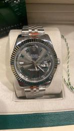 Rolex date just wimbeldon 41 mm automatisch met saffier gla, Ophalen of Verzenden, Nieuw, IOS