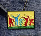 KEITH HARING Kunst Enamel pin broche, Verzamelen, Verzenden, Nieuw, Transport