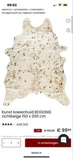 Nieuw koeienhuid vloerkleed in verpakking, Huis en Inrichting, Stoffering | Tapijten en Kleden, Ophalen, Wit, 150 tot 200 cm, Nieuw