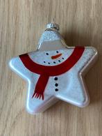 Kerstornament sneeuwpop in vorm van ster, Diversen, Kerst, Ophalen of Verzenden, Zo goed als nieuw