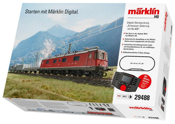 Marklin H0 29488 Digitale startset "Zwitsers met Re 620", Hobby en Vrije tijd, Modeltreinen | H0, Nieuw, Treinset, Wisselstroom