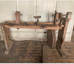 Antieke houtdraai bank van merk Honig, Ophalen, Zo goed als nieuw, Vintage / industrieel, Overige houtsoorten