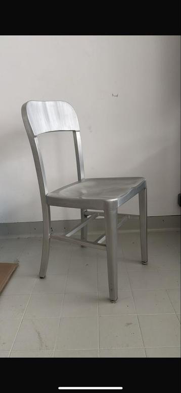 6x Aluminium Stoelen - Industrieel Design beschikbaar voor biedingen