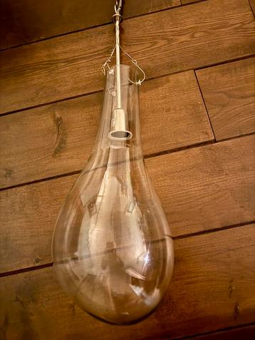 Design hanglamp glas met nickel Nehru, druppelvorm beschikbaar voor biedingen