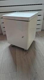 Nachtkastje op wieltjes bxdxh 39x39x50,5 cm, Ophalen of Verzenden, Gebruikt