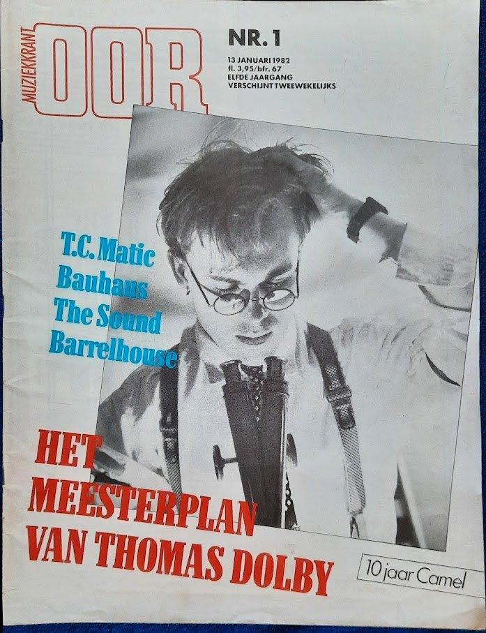 OOR 1-1982 Thomas Dolby TC Matic Hintjes Bauhaus Barrelhouse, Boeken, Tijdschriften en Kranten, Zo goed als nieuw, Muziek, Film of Tv