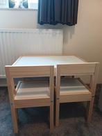 Kindertafel met 2 stoelen, Ophalen of Verzenden, Zo goed als nieuw, Tafel(s) en Stoel(en)