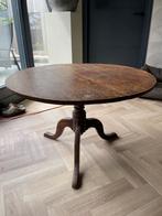 Ronde tafel, antiek., Huis en Inrichting, Tafels | Bijzettafels, Rond, Gebruikt, 45 tot 60 cm, Hout