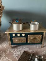 Antiek Speelgoed Fornuisje met Pannen & Deksel, Antiek en Kunst, Ophalen of Verzenden