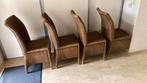 6 Lloyd Loom eetkamerstoelen, Huis en Inrichting, Stoelen, Gebruikt, Bruin, Ophalen of Verzenden, Vijf, Zes of meer stoelen