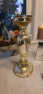 Riviera Maison Gouden Kandelaar van Glas, Huis en Inrichting, Woonaccessoires | Zuilen en Pilaren, Ophalen, Zo goed als nieuw