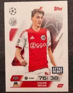 Topps MA 25/26   ATTAX DEBUT    YOURI BAAS    AFC AJAX, Verzenden, Zo goed als nieuw, Ajax