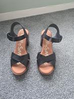 Oh! My Sandals. Zwarte sandalen maat 39., Zwart, Zo goed als nieuw, Oh! My Sandals, Sandalen of Muiltjes