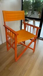 Regisseursstoel oranje, Ophalen, Gebruikt, Overige kleuren, Stof