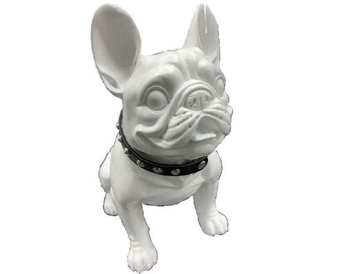 Lifesize dierenbeeld Franse Bull wit, Huis en Inrichting, Woonaccessoires | Overige, Nieuw, Ophalen of Verzenden