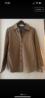 C&S the label PMU leather blouse taupe maat L, Kleding | Dames, Ophalen of Verzenden, Zo goed als nieuw