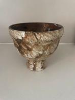 Retro vintage bloempot, Rond, Ophalen of Verzenden, Zo goed als nieuw, Aardewerk