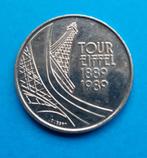 Frankrijk De Eiffeltoren 5 francs 1989.herdenkingsmunt., Ophalen of Verzenden