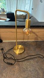 Tafellamp Praag - gouden tafellamp incl. Lichtbol, Huis en Inrichting, Lampen | Tafellampen, Ophalen of Verzenden, Zo goed als nieuw