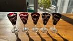 Boheems glas 5 stuks, Antiek en Kunst, Antiek | Glas en Kristal, Ophalen