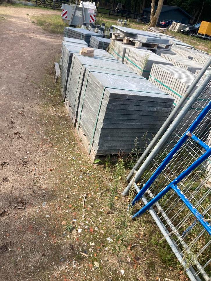 Schellevis tegels 80x80x5 cm donkergrijs, Tuin en Terras, Tegels en Klinkers, Nieuw, Terrastegels, Beton, 10 m² of meer, Ophalen