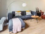 Sofa with footstool, Huis en Inrichting, Stoffering | Vloerbedekking, Ophalen, Gebruikt, Minder dan 10 m², Grijs