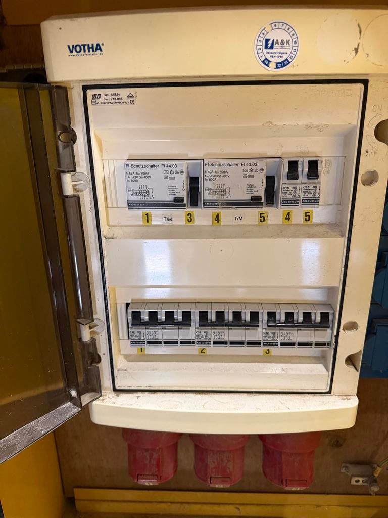 Bouwstroomkast, Doe-het-zelf en Verbouw, Elektra en Kabels, Ophalen, Gebruikt, Overige typen