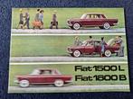 Brochure FIAT 1500L - 1800B - 1967/NL., Boeken, Auto's | Folders en Tijdschriften, Overige merken, Ophalen of Verzenden, Zo goed als nieuw
