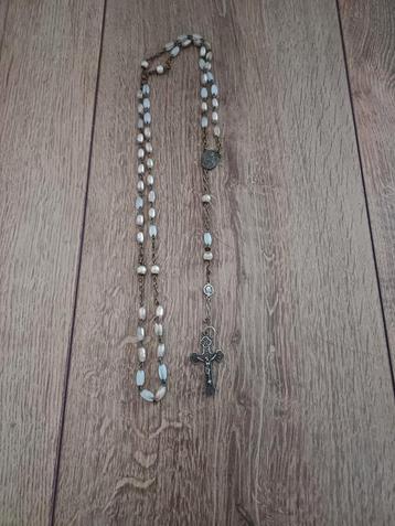 Mooie oude rozenkrans, brocante, antiek beschikbaar voor biedingen