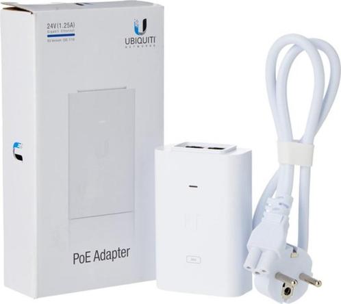 Ubiquiti Networks - POE-24-30W-G-WH 30W Gigabit PoE adapter, Computers en Software, Netwerk switches, Refurbished, Verzenden