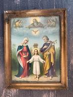 Religieuze prent in oude lijst (181024), Antiek en Kunst, Antiek | Religie, Ophalen of Verzenden