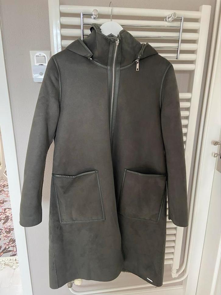 Rino & Pelle winterjas, Kleding | Dames, Jassen | Winter, Zo goed als nieuw, Maat 38/40 (M), Groen, Ophalen of Verzenden