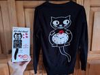 Voodoo vixen kat cardigan L, Ophalen of Verzenden, Zo goed als nieuw, Maat 42/44 (L), Zwart