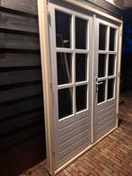 Openslaande tuindeuren dubbel glas deuren terrasdeuren pui, Doe-het-zelf en Verbouw, Ophalen, 120 cm of meer, 215 cm of meer, Glas