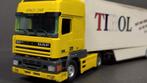 Daf 95 Space Cab Tirol koel oplegger 1:50 Tekno Pol, Bus of Vrachtwagen, Zo goed als nieuw, Verzenden, Tekno