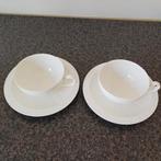 Villeroy & Boch kopjes en schoteltjes - set van 2, Ophalen, Zo goed als nieuw, Effen, Kop(pen) en/of Schotel(s)