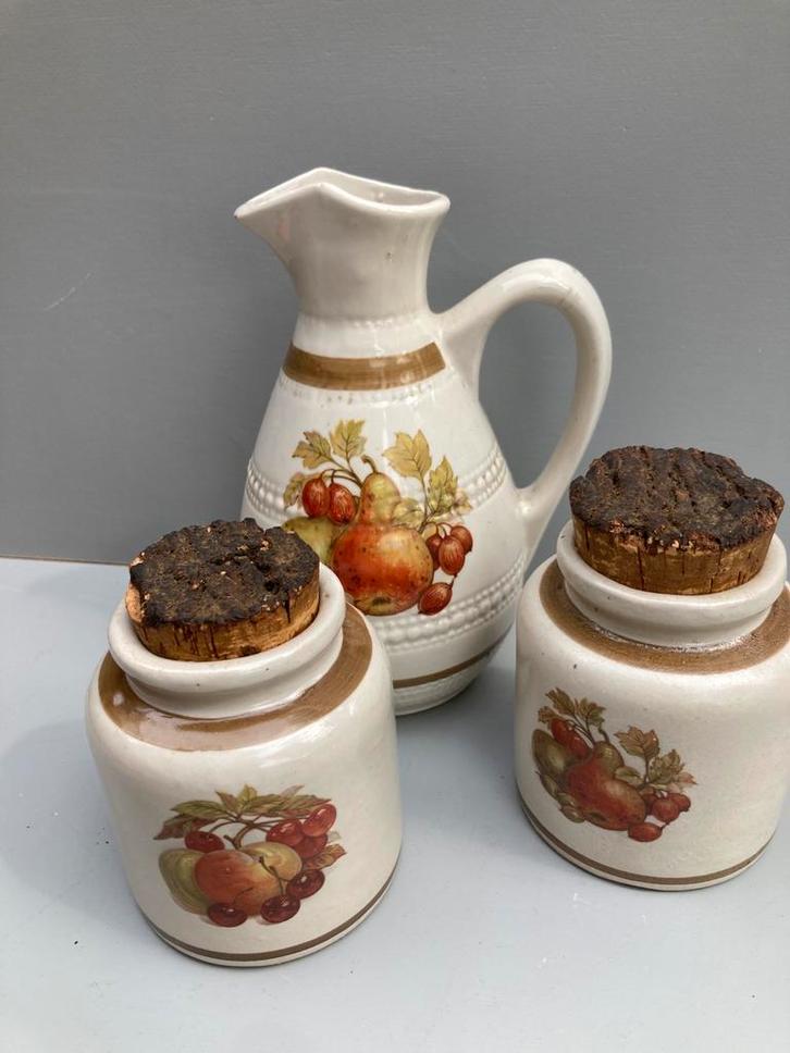 Franse Tafelset van grijs  gres., Antiek en Kunst, Curiosa en Brocante, Ophalen of Verzenden