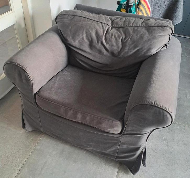 Ikea Ektorp fauteuil, Huis en Inrichting, Fauteuils, Gebruikt, 75 tot 100 cm, Ophalen