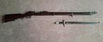 Kropatschek geweer met bajonet,antiek,geen jachtgeweer., Antiek en Kunst, Ophalen of Verzenden