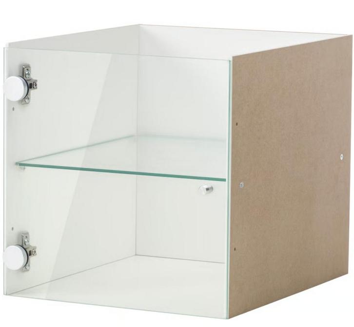 Kallax inzet vitrinedeur glas [glass door], Huis en Inrichting, Kasten | Boekenkasten, Nieuw, Minder dan 50 cm, Minder dan 100 cm
