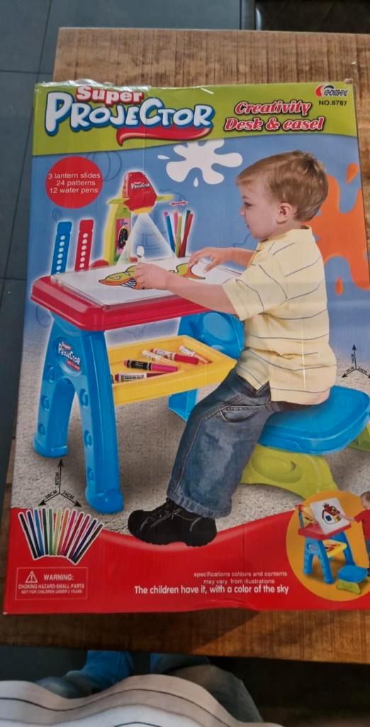 Tekentafel Kinderen Met Tekenprojector - Led Teken Projector, Kinderen en Baby's, Speelgoed | Educatief en Creatief, Nieuw, Ophalen of Verzenden
