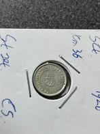 Straits Settlements zilveren vijf cent 1926, Ophalen of Verzenden, Zuidoost-Azië, Losse munt, Zilver