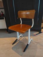 Oud schoolstoeltje - Vintage charme, Ophalen, Gebruikt, Bruin, Vintage