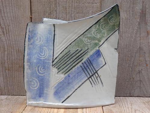 Studio keramiek vaas groen blauw gemerkt, Antiek en Kunst, Antiek | Keramiek en Aardewerk, Ophalen of Verzenden