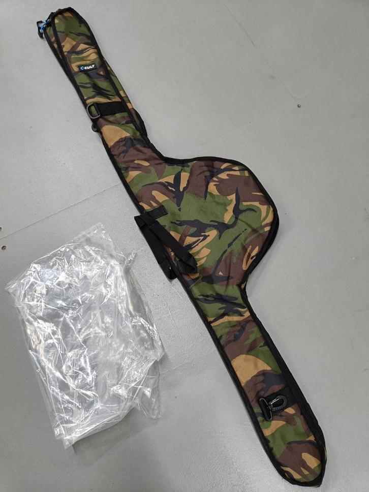 NIEUWE Cult sleeve / foudraal 130cm camo voor 1hengel+molen, Watersport en Boten, Hengelsport | Algemeen, Nieuw, Overige typen